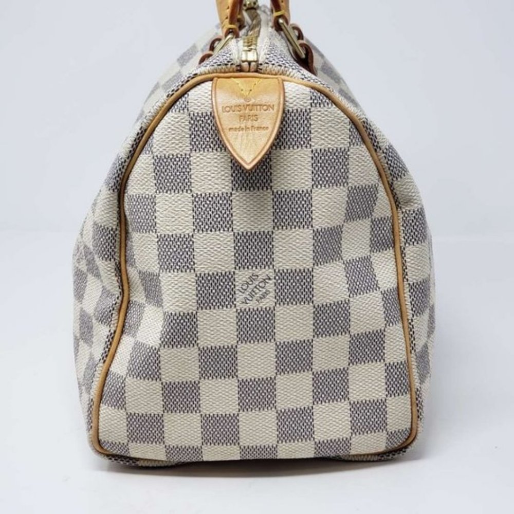 AUTH Louis Vuitton Damier Azur Speedy 25 Hand Bag - Picture 5 of 13